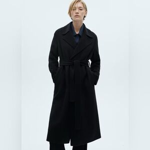 Mango Wool Coat With Handmade Belt